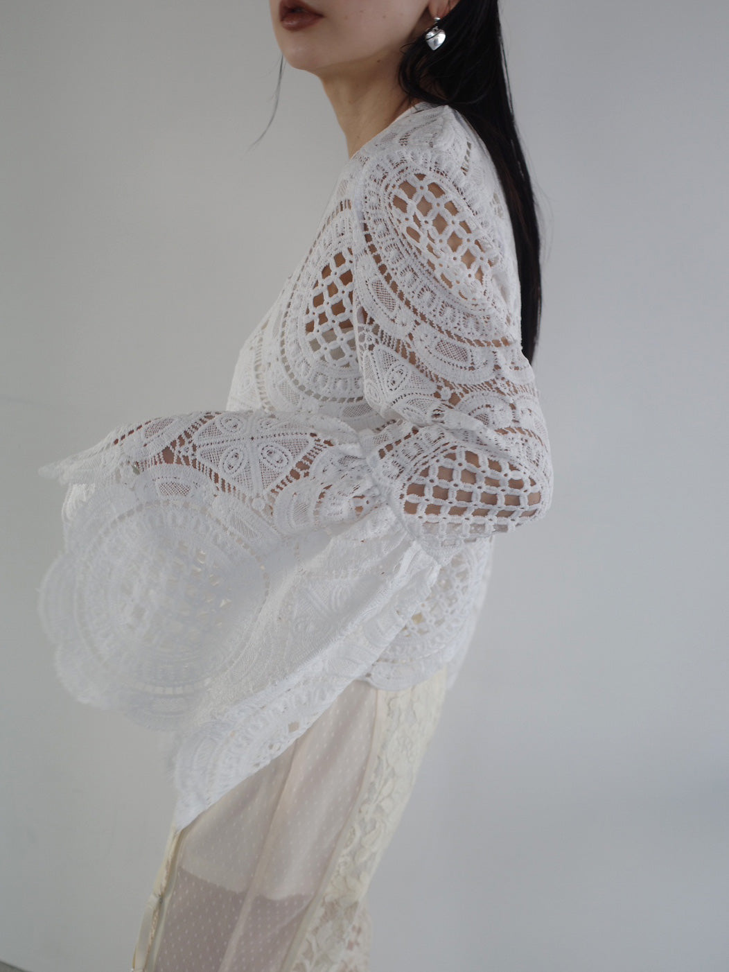 MEDI INDIAN 2WAY BIG LACE TOPS
