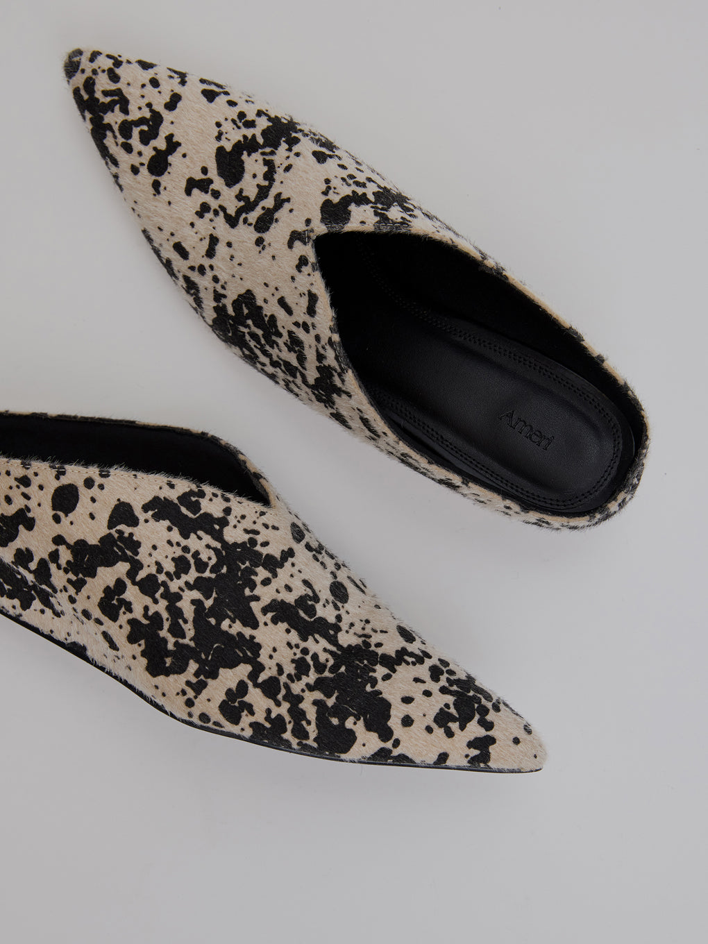 POINTED TOE WEDGE SOLE MULES