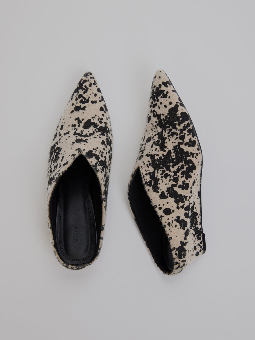 POINTED TOE WEDGE SOLE MULES