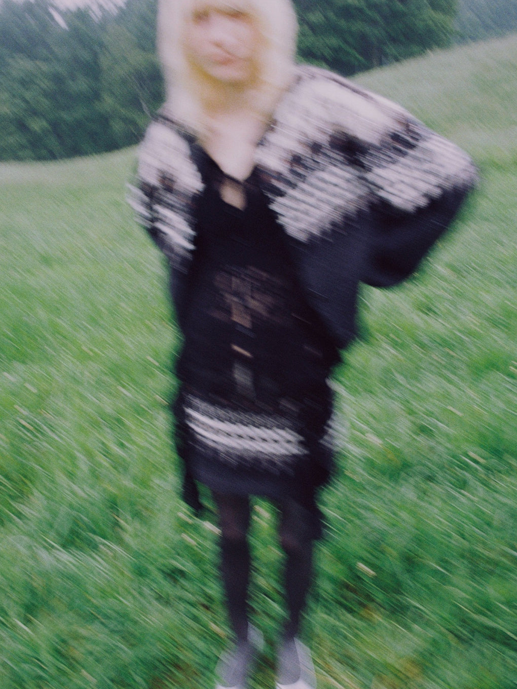 UND 2WAY LADY NORDIC KNIT CARDIGAN