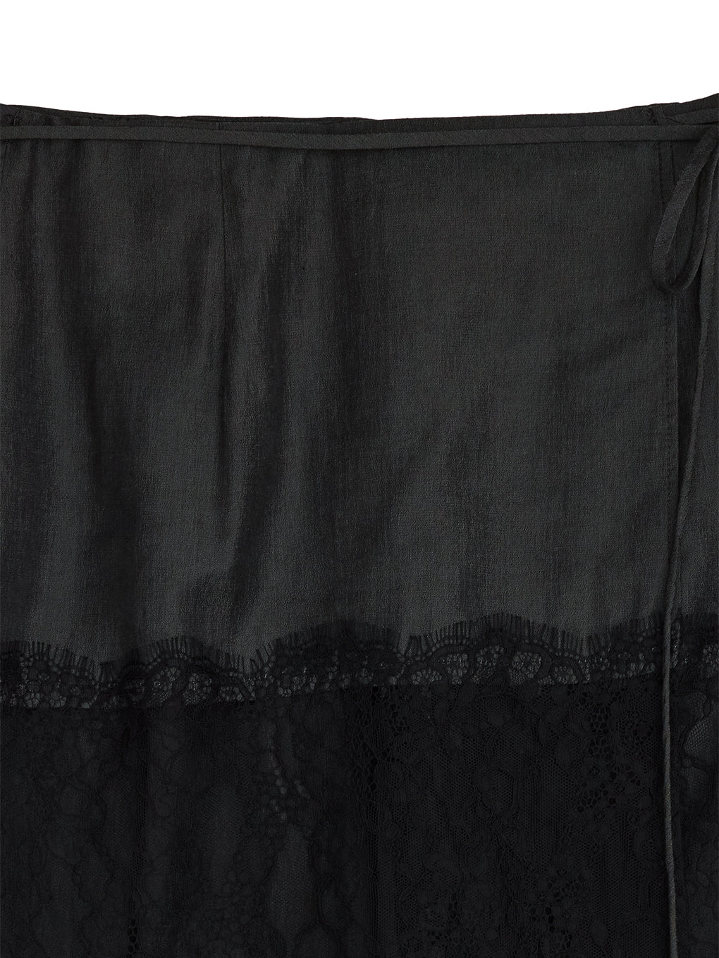MEDI DENIMLIKE LACE DOCKING LAYERED PANTS
