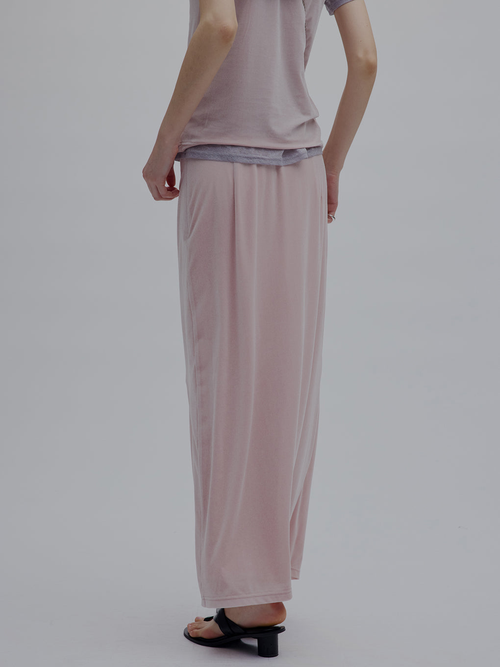 MEDI SHEER VELOUR WRAP LIKE SKIRT