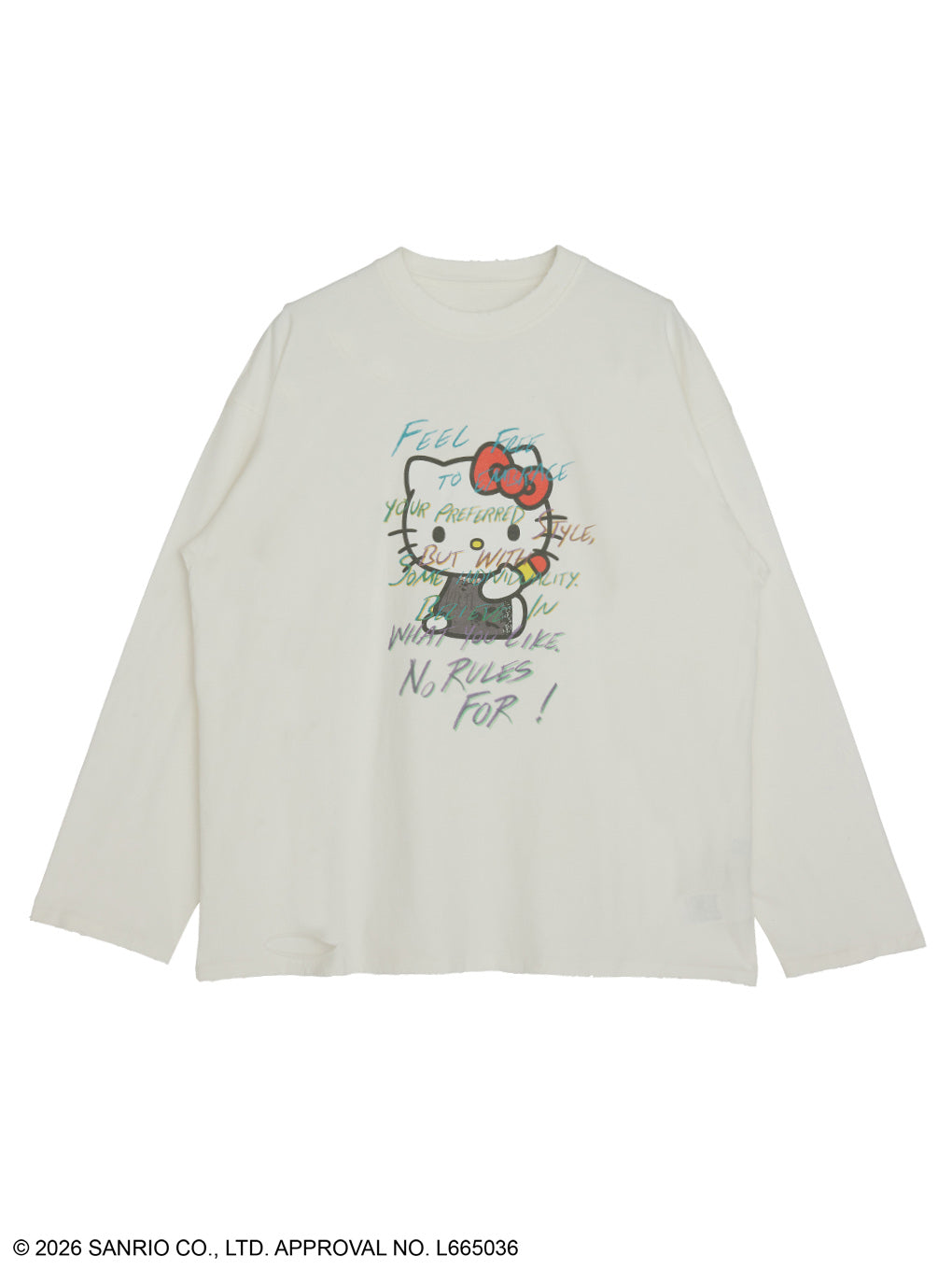 HELLO KITTY×Ameri DAMAGE LONG TEE