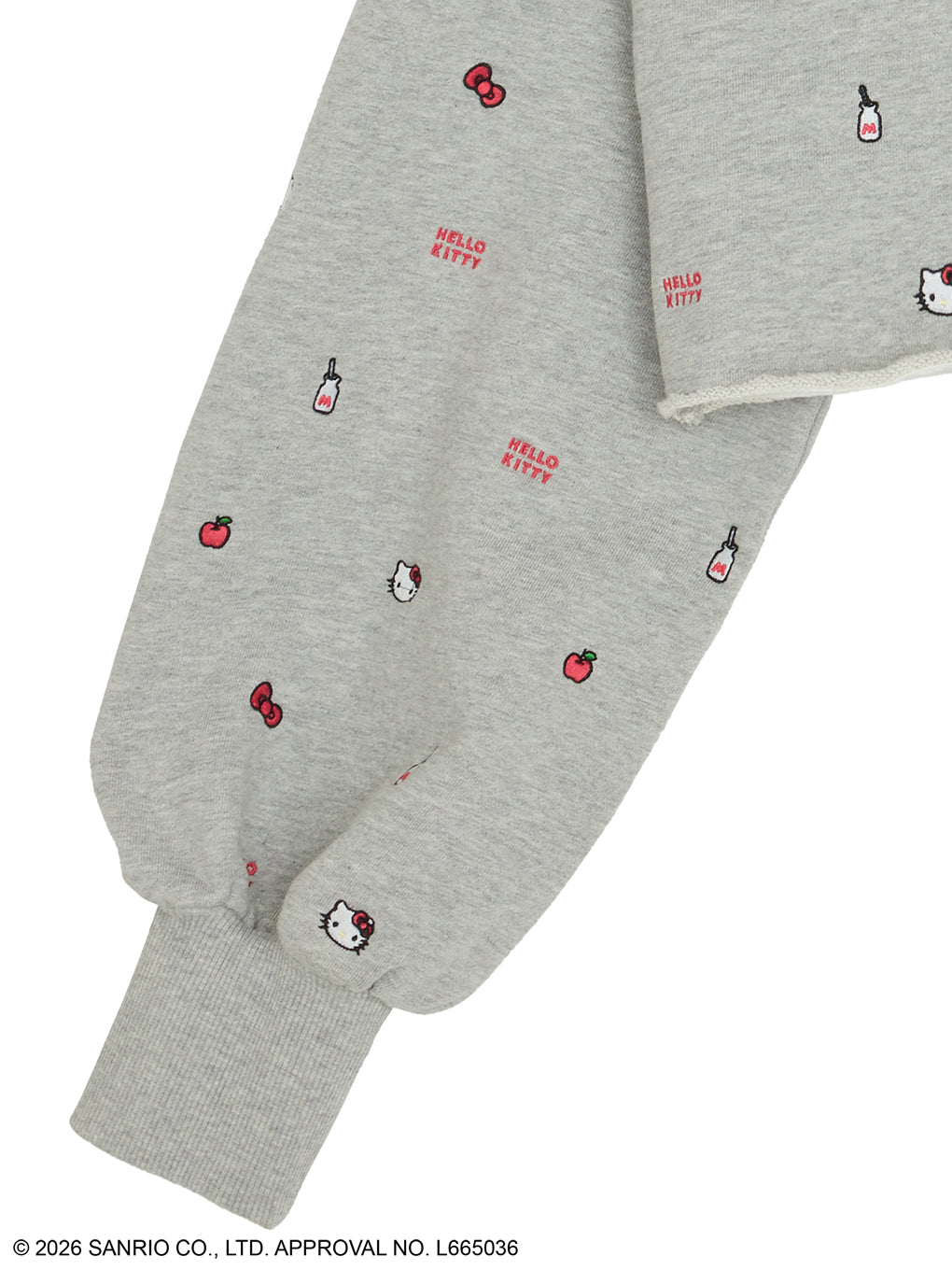 HELLO KITTY×Ameri EMBROIDERY SWEAT TOP