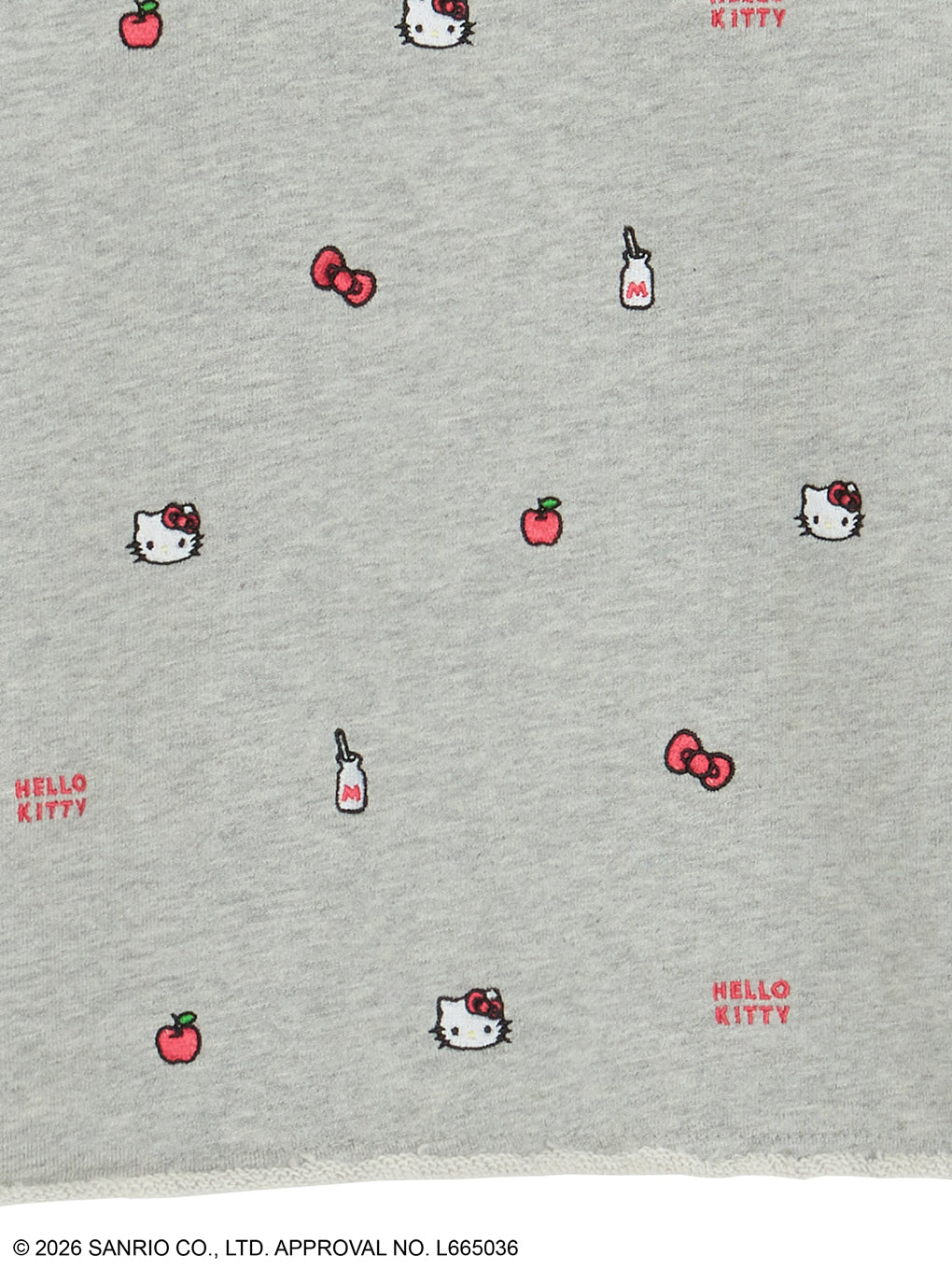 HELLO KITTY×Ameri EMBROIDERY SWEAT TOP