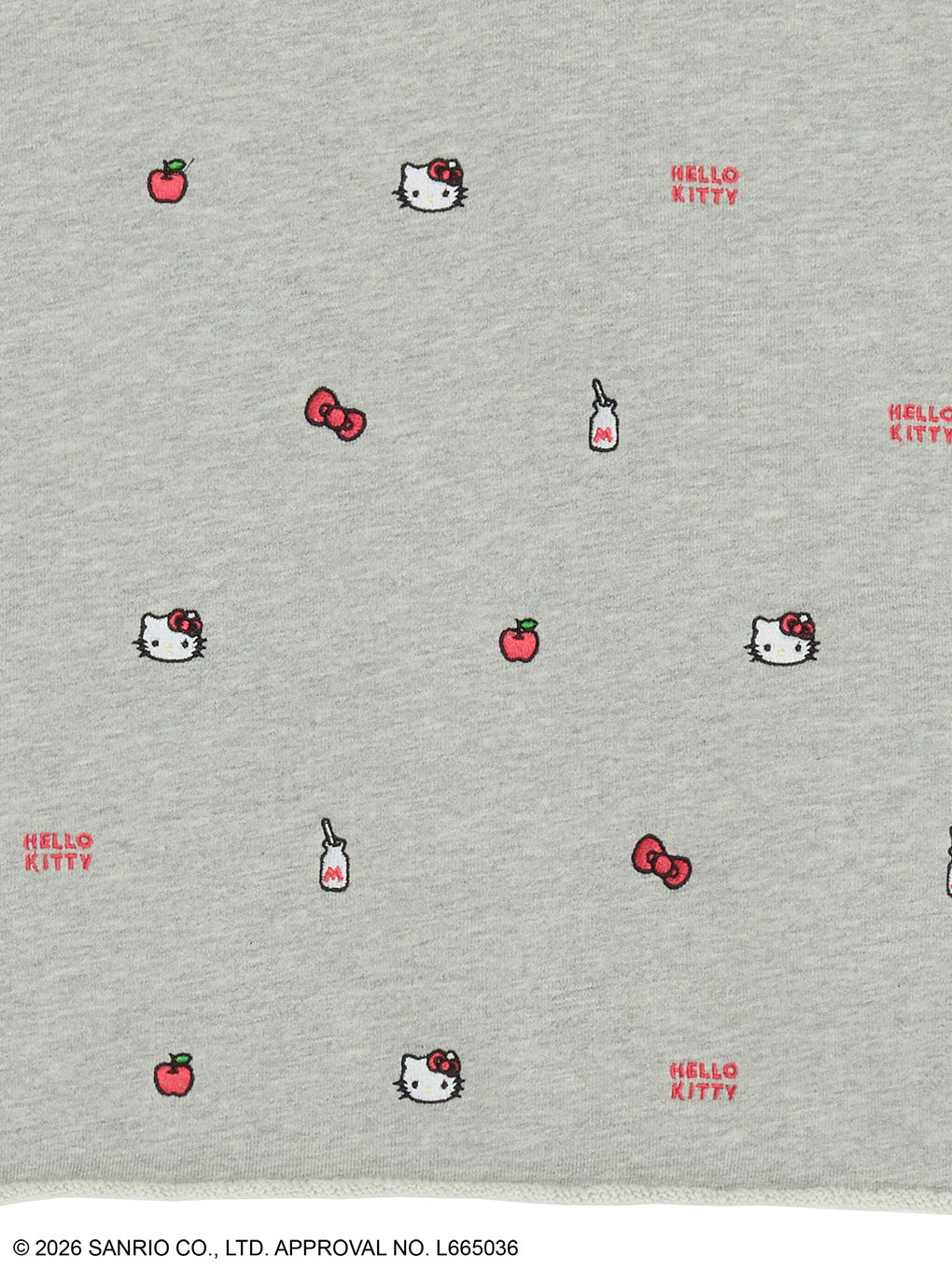 HELLO KITTY×Ameri EMBROIDERY SWEAT TOP