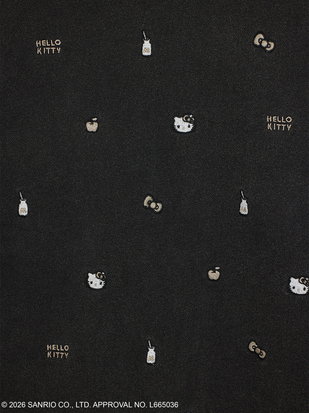 HELLO KITTY×Ameri EMBROIDERY SWEAT TOP