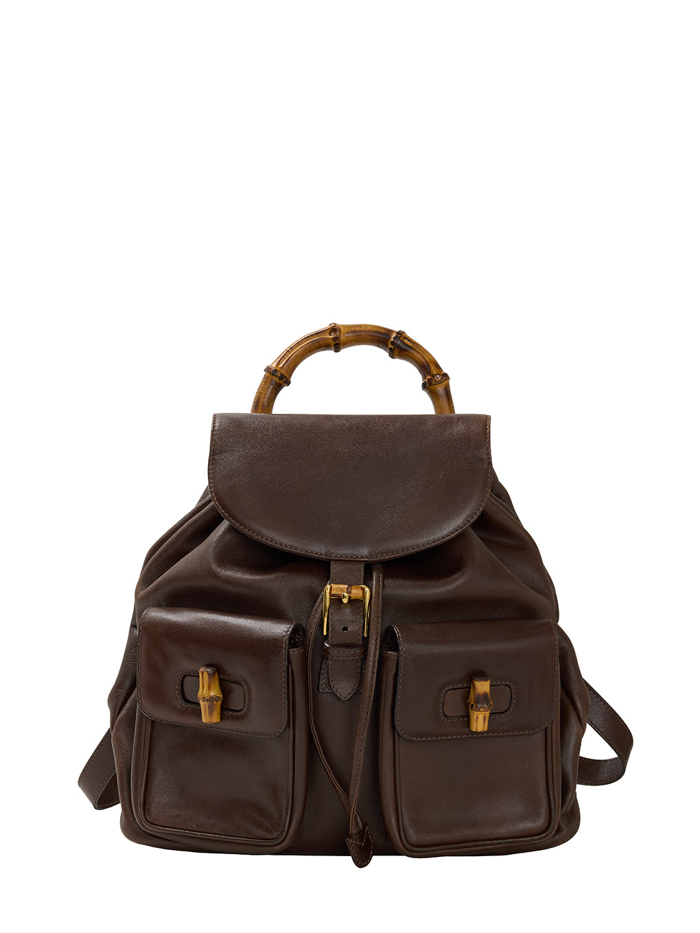 GUCCI バンブーターンロックレザーリュックサック