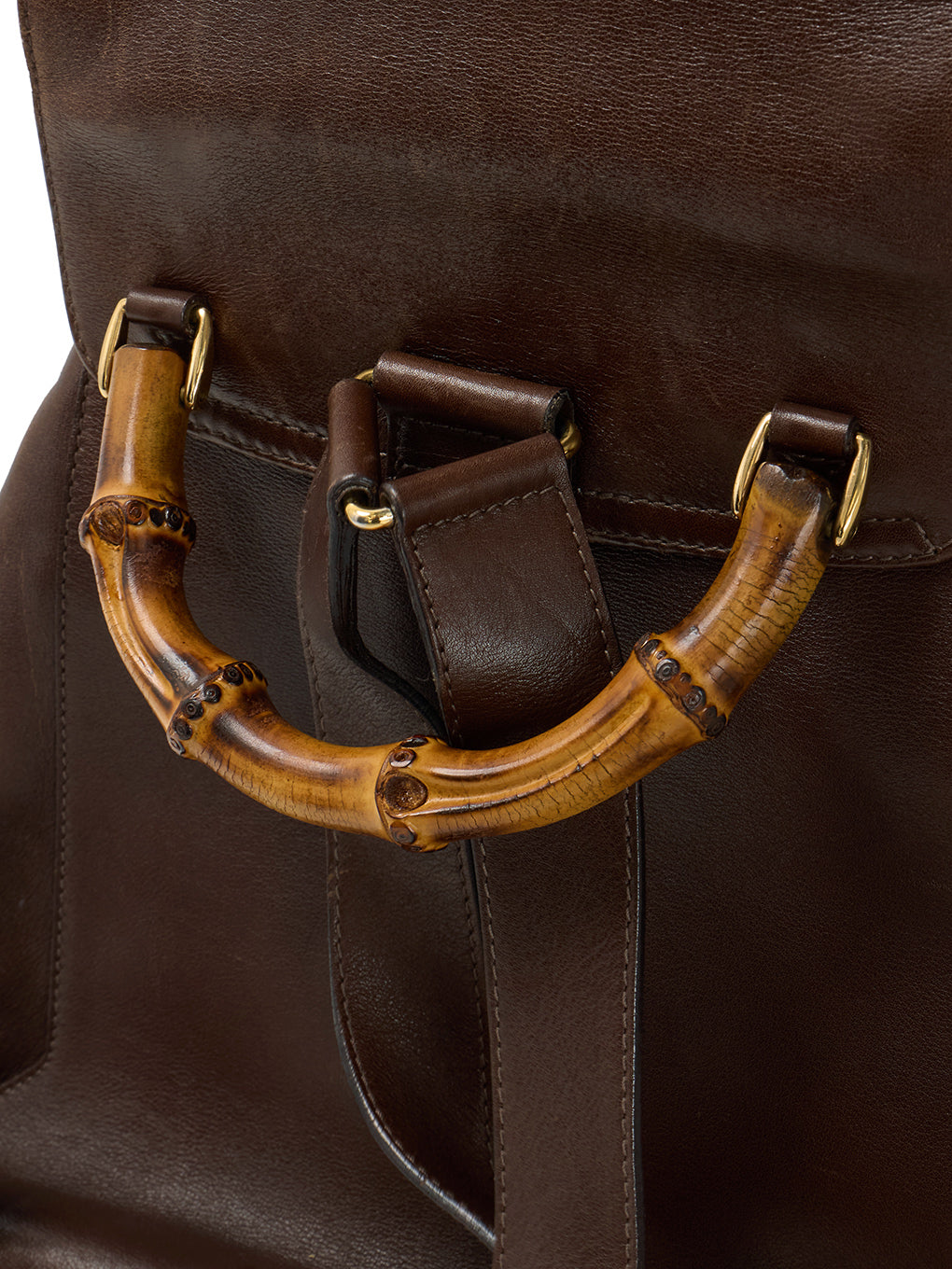 GUCCI バンブーターンロックレザーリュックサック