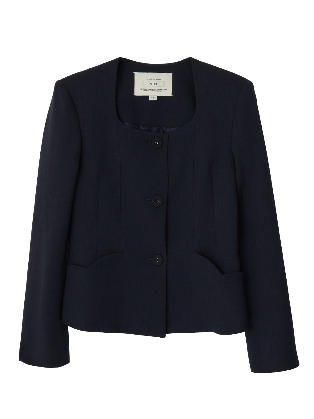 2WAY SQUARE NECK CROP JACKET