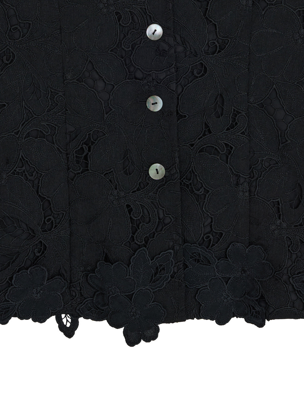 MEDI CUTWORK 3D LACE MOTIF VEST