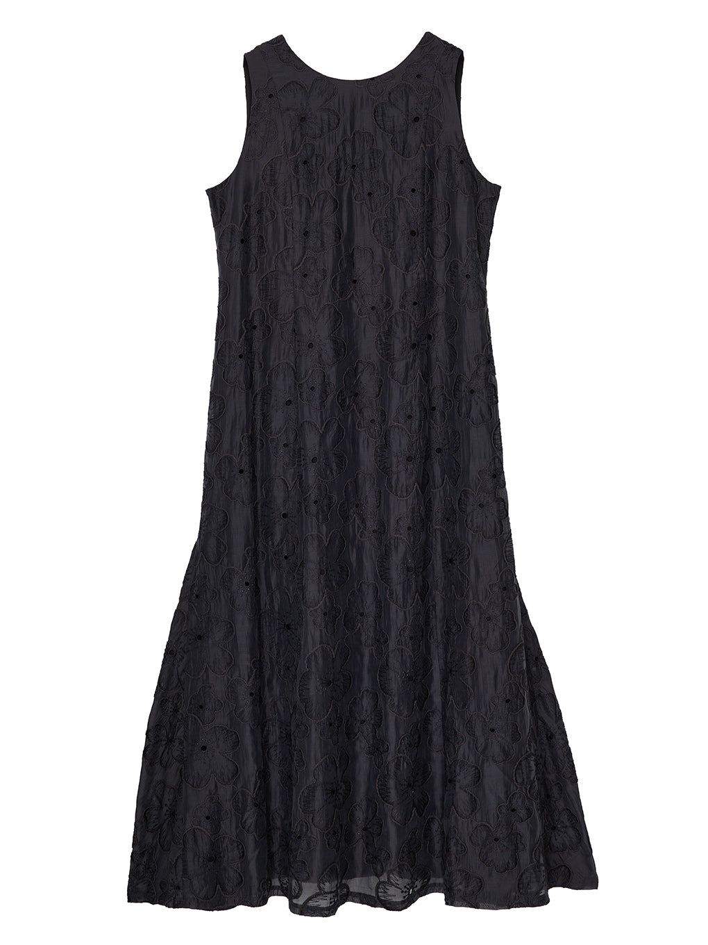 MEDI EMBROIDERY BACK LACE UP DRESS