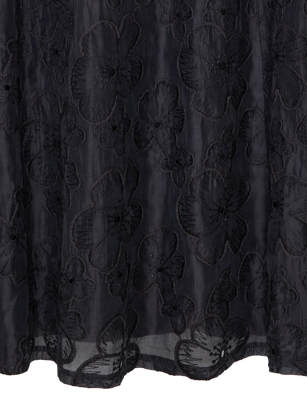 MEDI EMBROIDERY BACK LACE UP DRESS