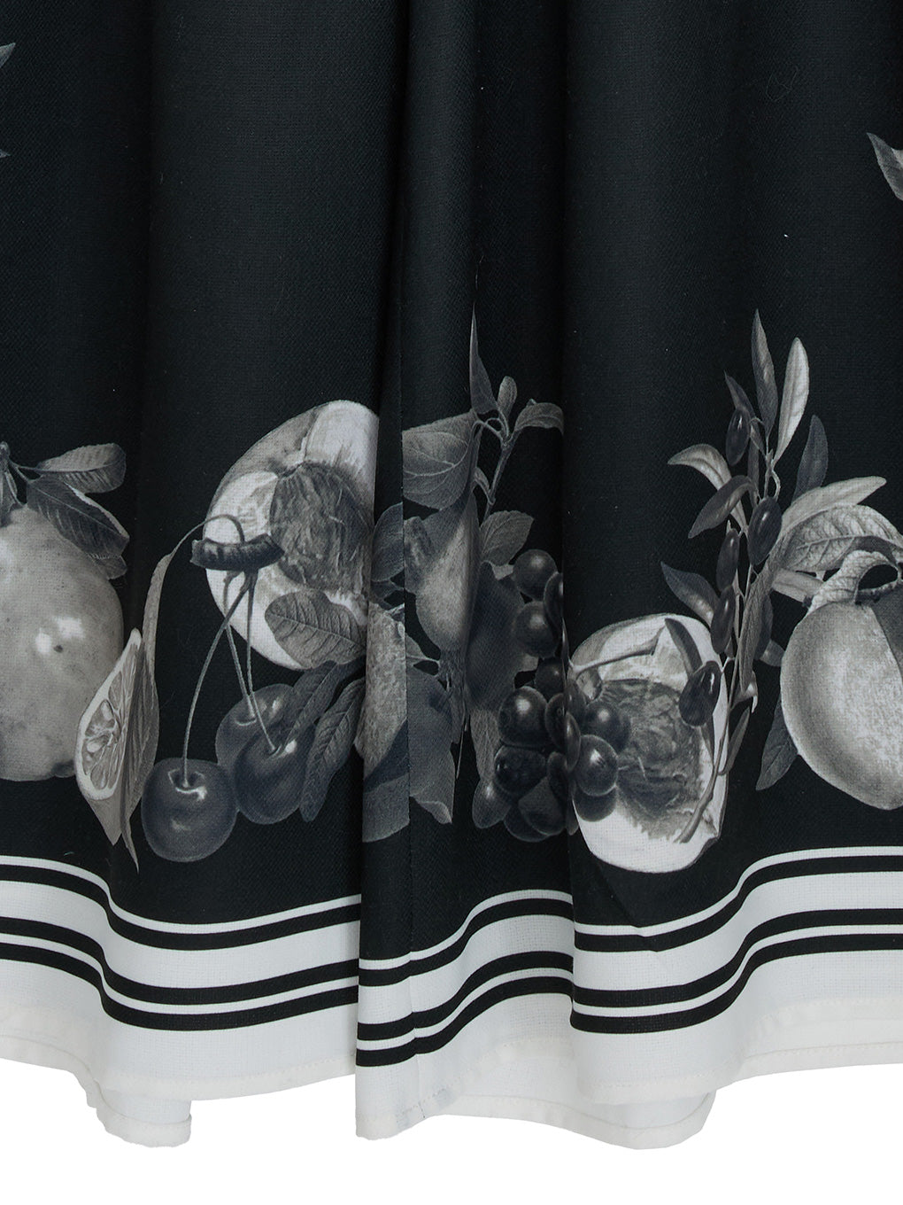 MEDI FRUIT SCARF PATTERN TUCK PANTS