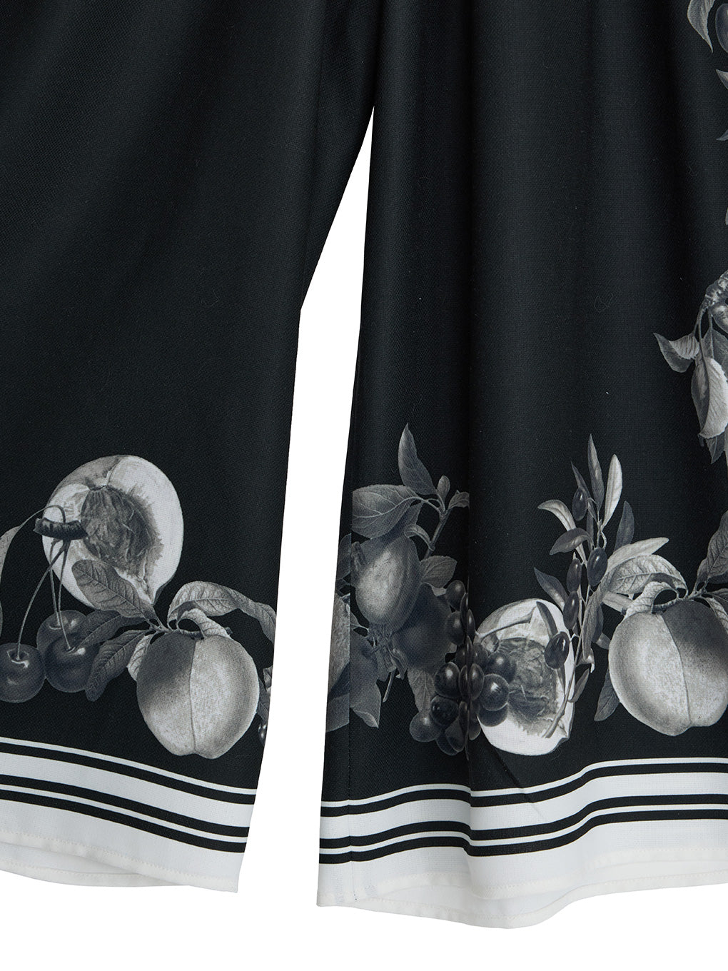 MEDI FRUIT SCARF PATTERN TUCK PANTS