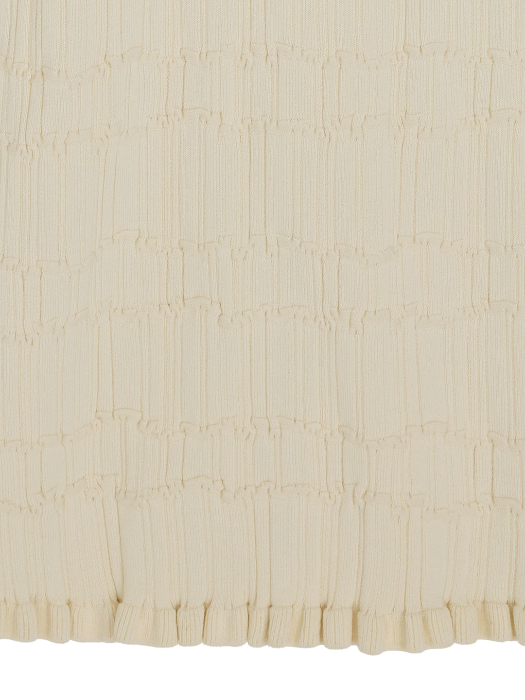 MEDI 2WAY WAVY FRILL KNIT DRESS