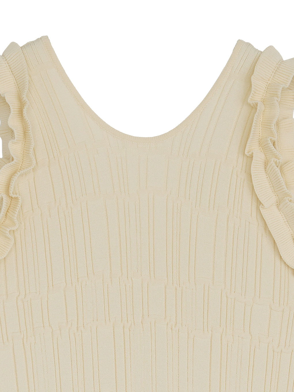 MEDI 2WAY WAVY FRILL KNIT DRESS