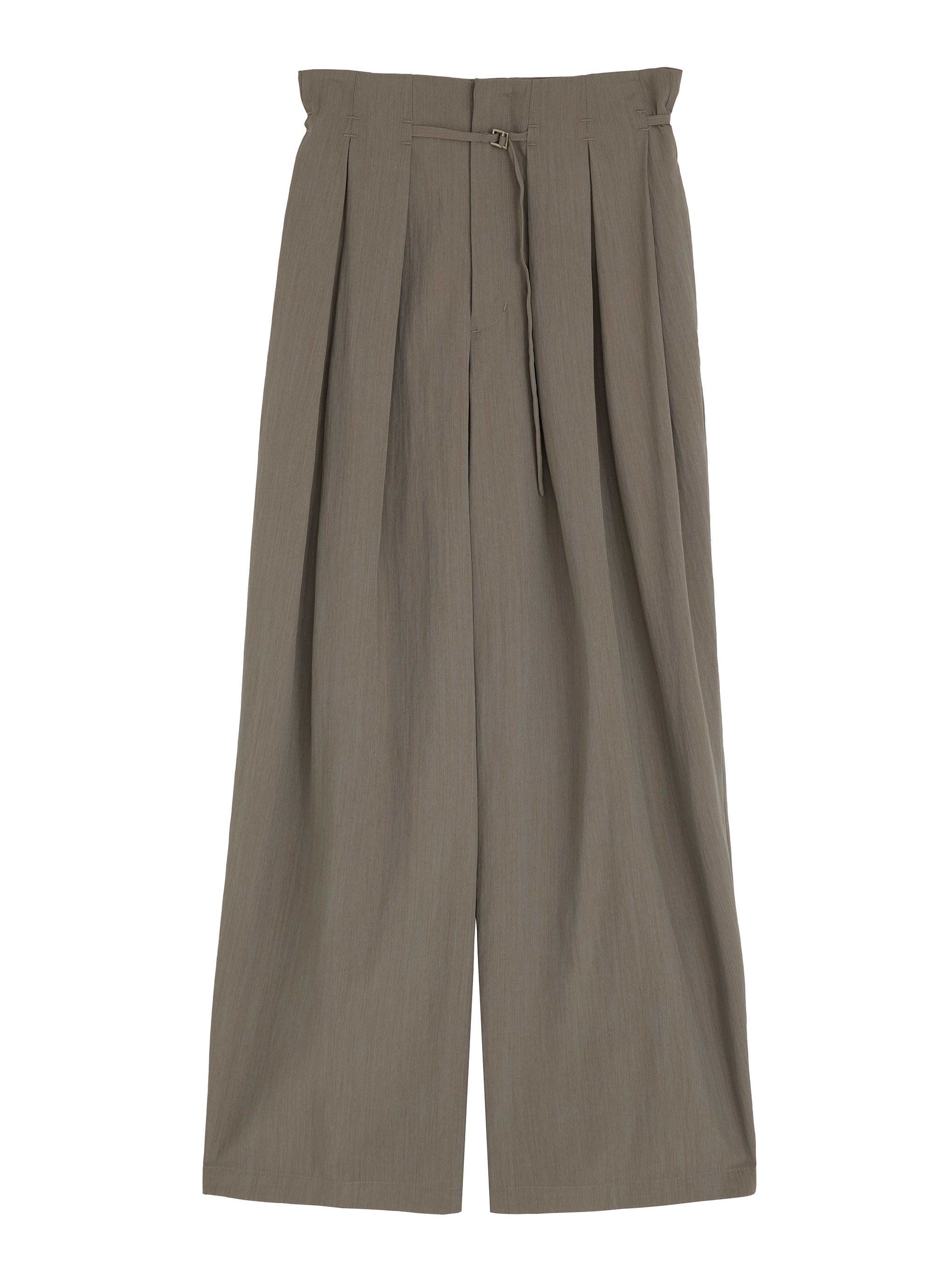 MEDI MULTI TUCK NARROW BELT PANTS