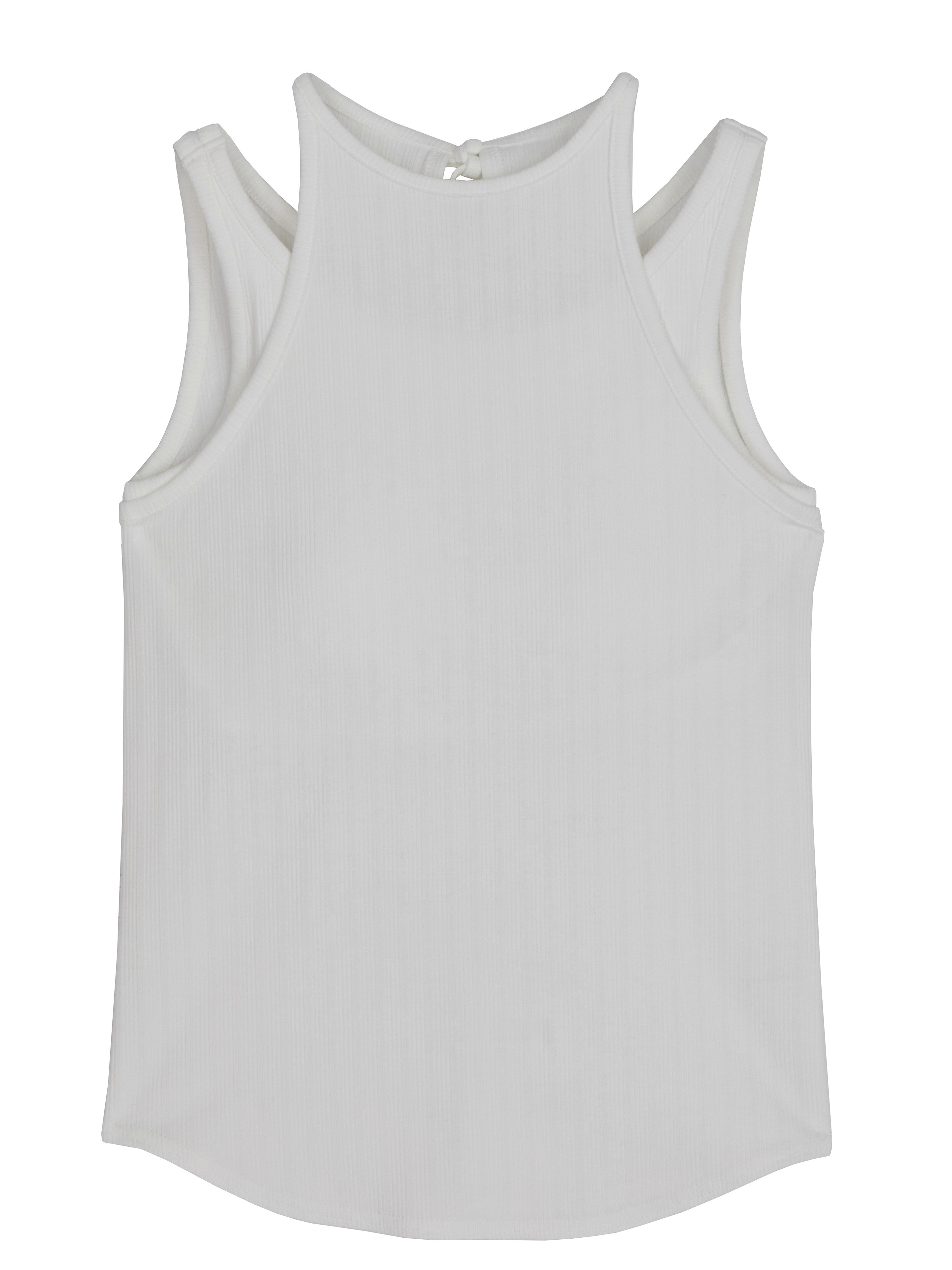 LAYERED BACK RIBBON TANK