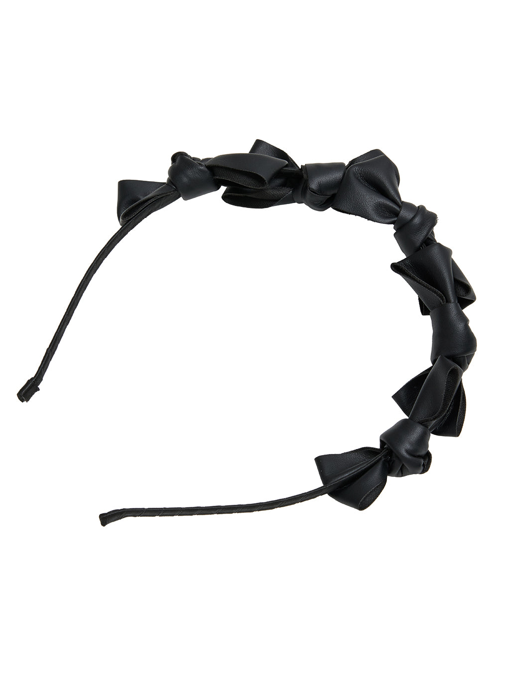 TRESSE Ribbon serre-tete on lether