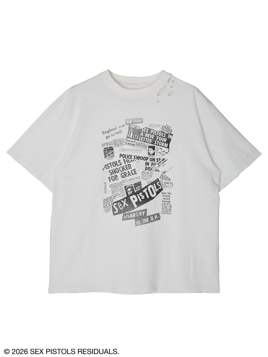 Sex Pistols DAMAGE OVERSIZE TEE