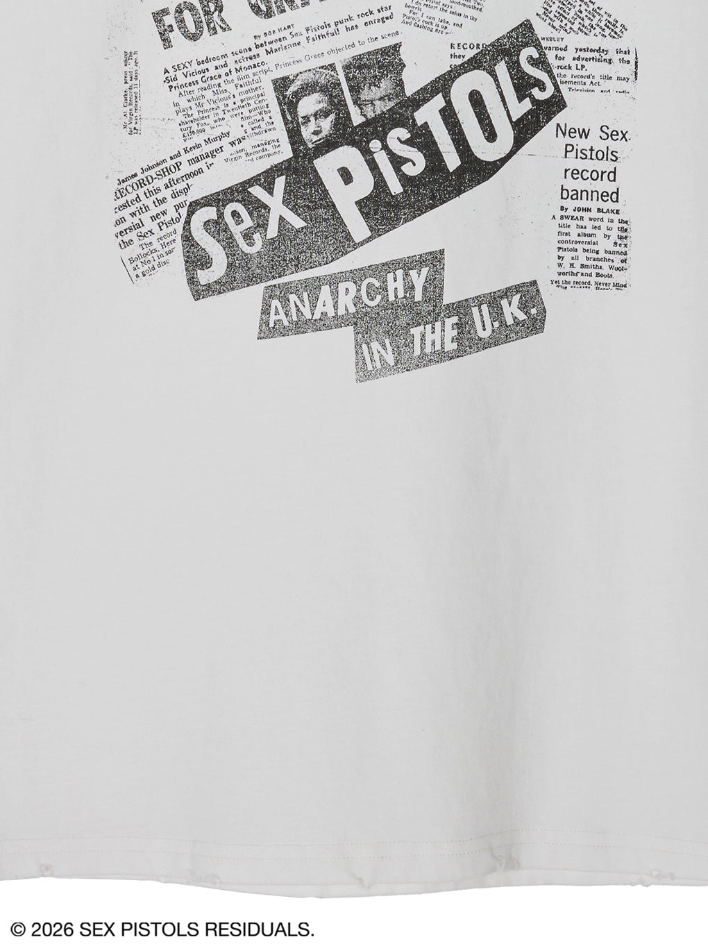 Sex Pistols DAMAGE OVERSIZE TEE