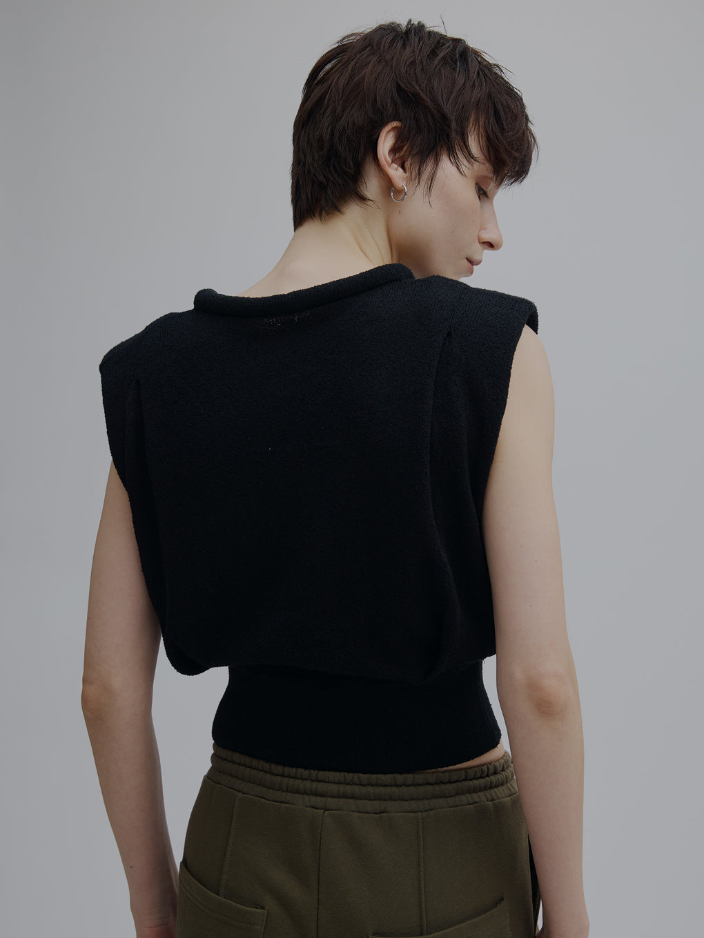 MARSHMALLOW NECK KNIT TOP