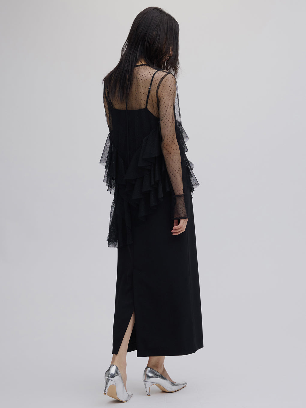 TULLE FRILL TOP SET DRESS