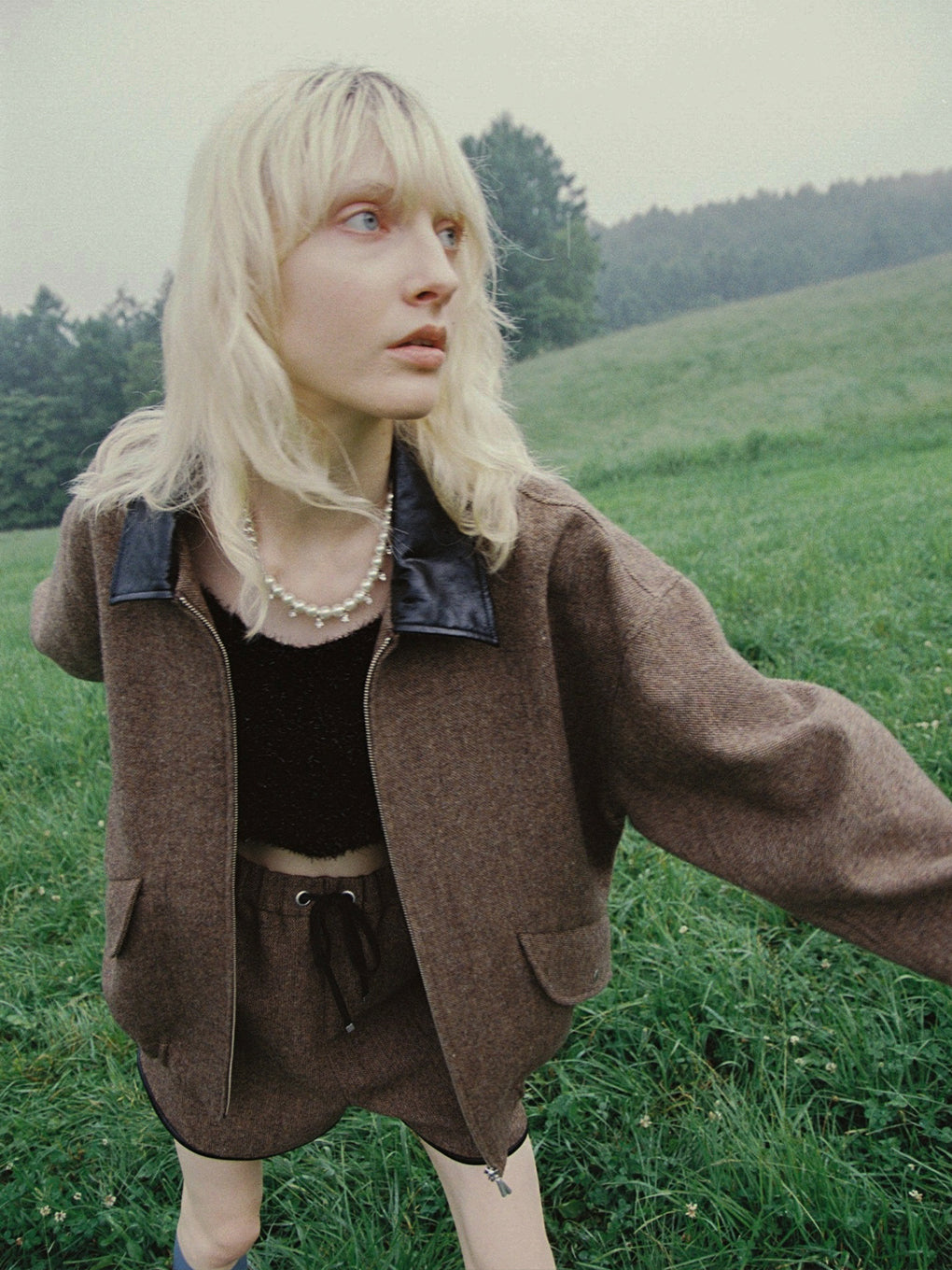 UND TWEED WORK DETAIL BLOUSON