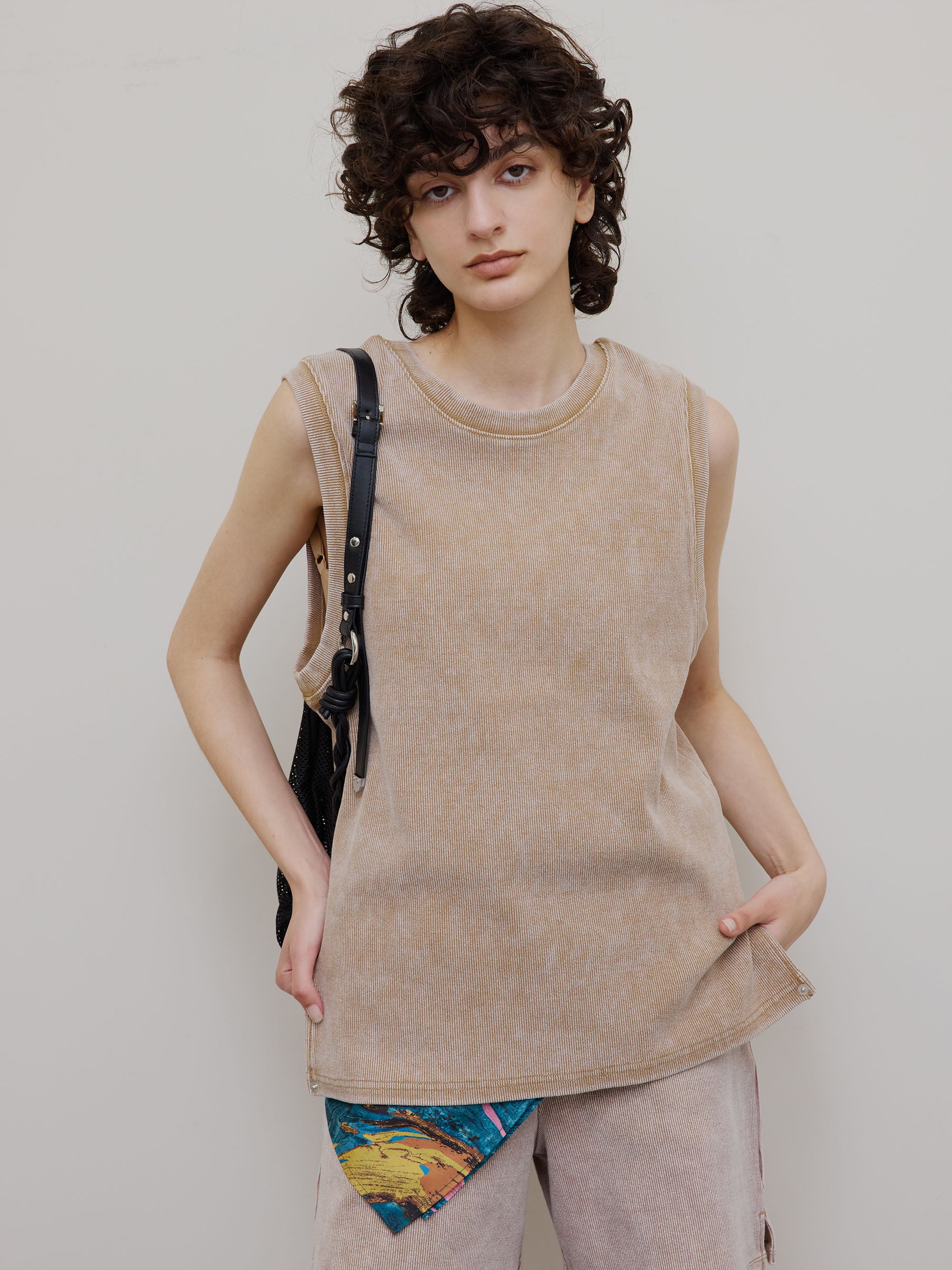 MEDI 2WAY DENIM LIKE OVER TANK TOP