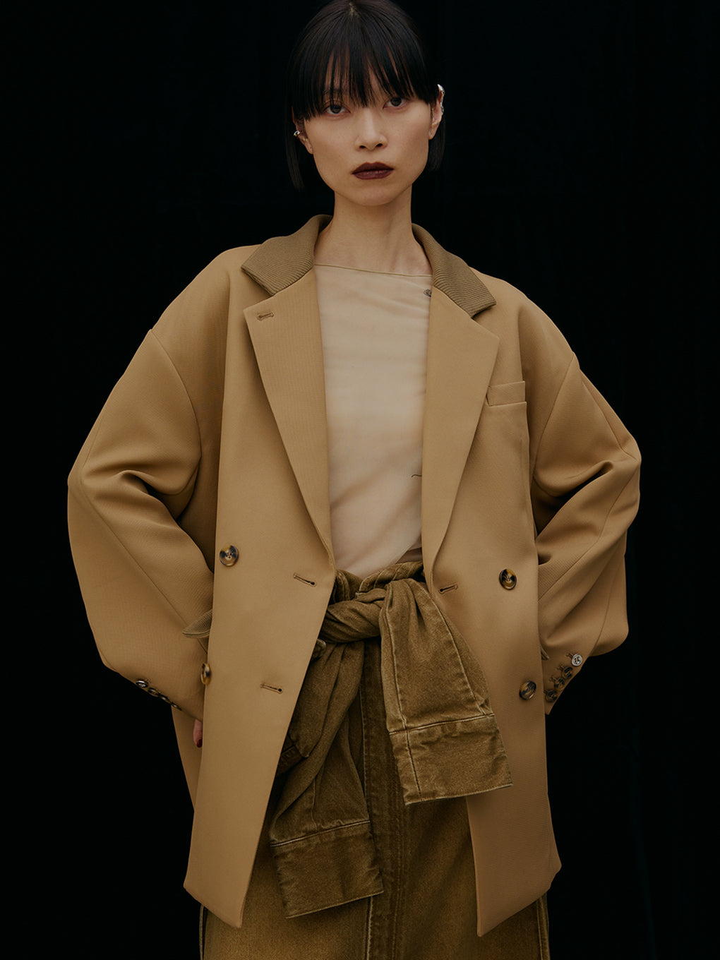 RIB SWITCHING OVER JACKET 