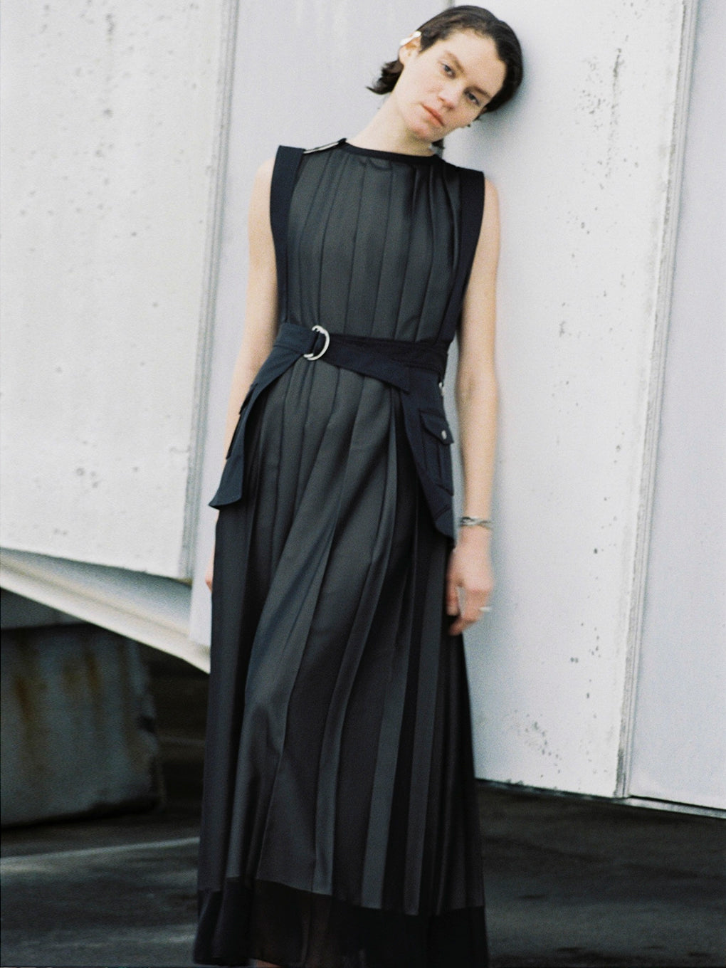 MEDI CORSET SET FULL PLEATS DRESS