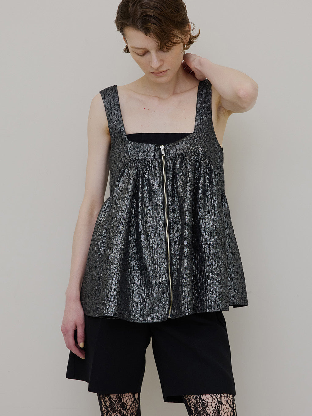 FOIL PRINT BABY TUNIC TOP