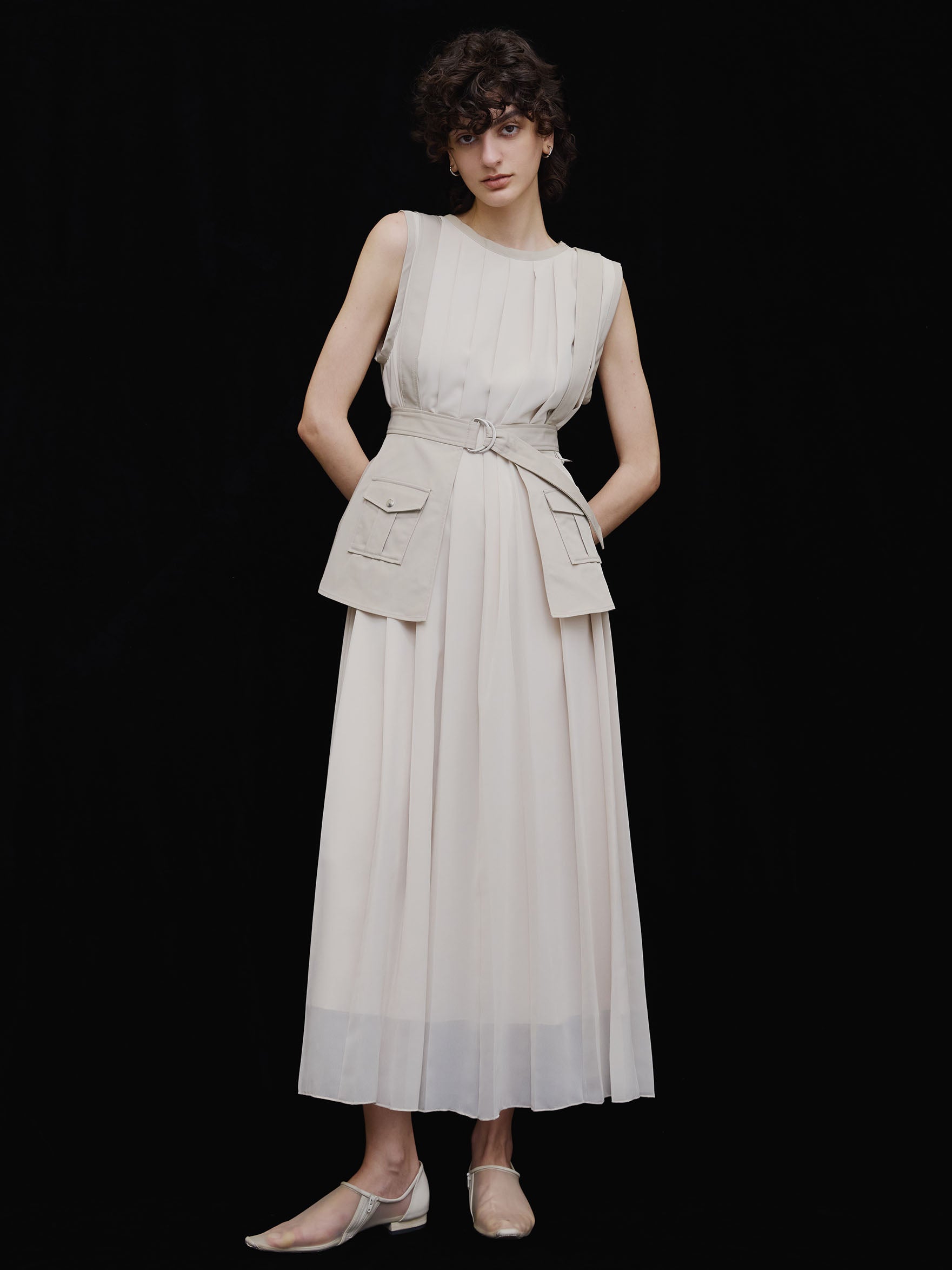 MEDI CORSET SET FULL PLEATS DRESS