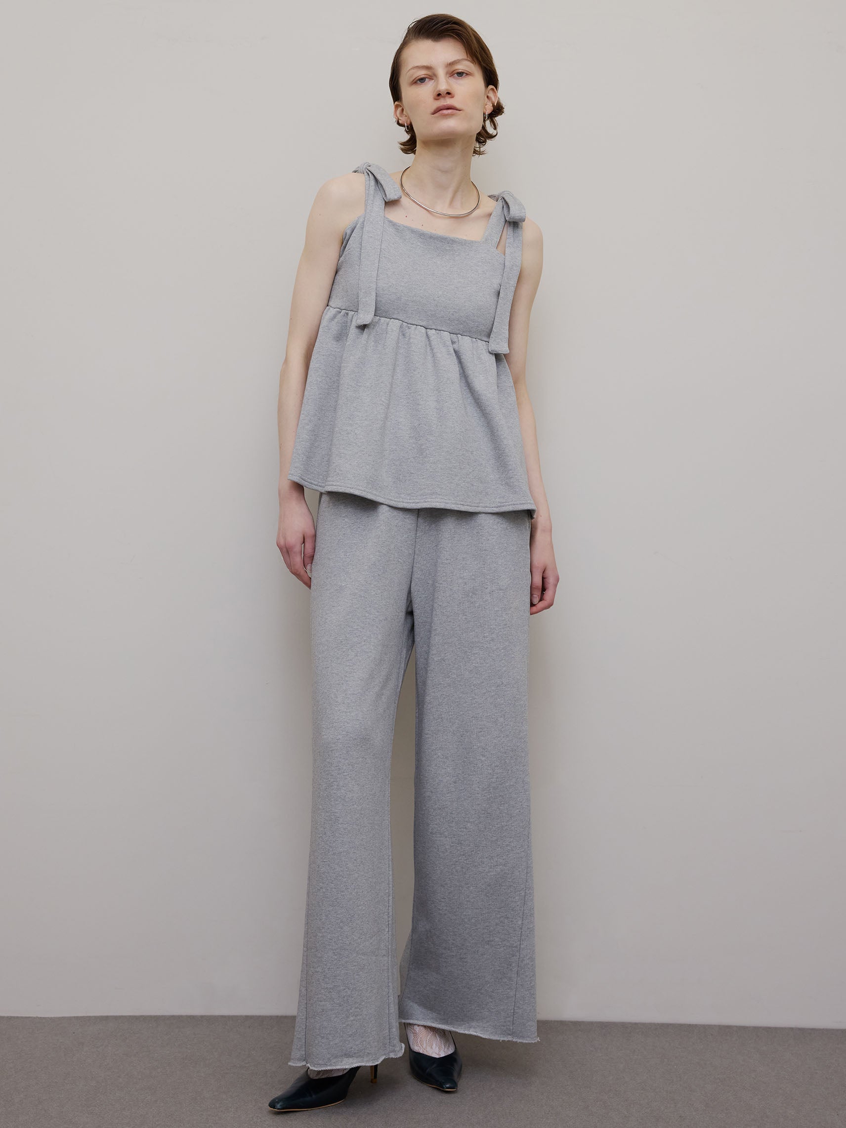 SWEAT PEPLUM SET ROMPERS