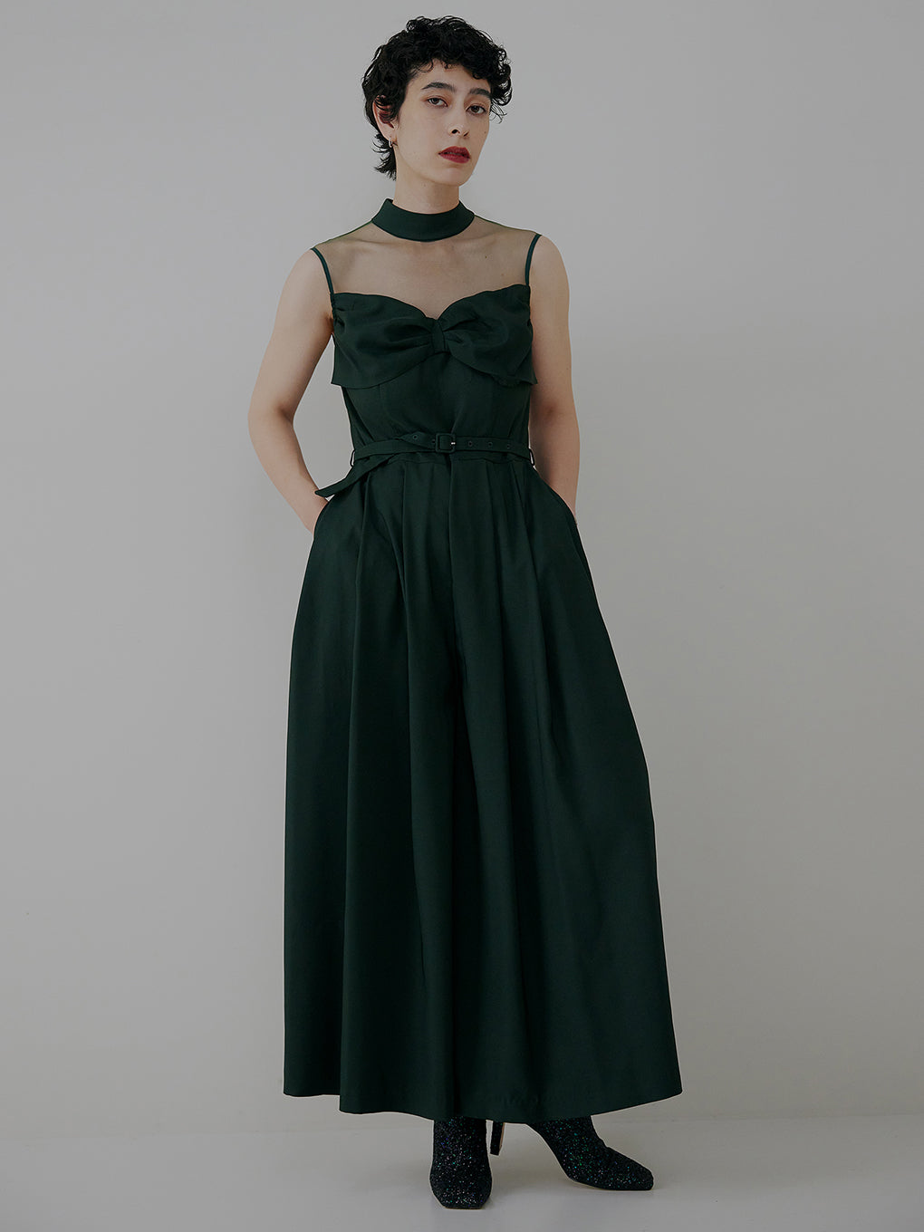 LADY BUSTIER ROMPERS DRESS 