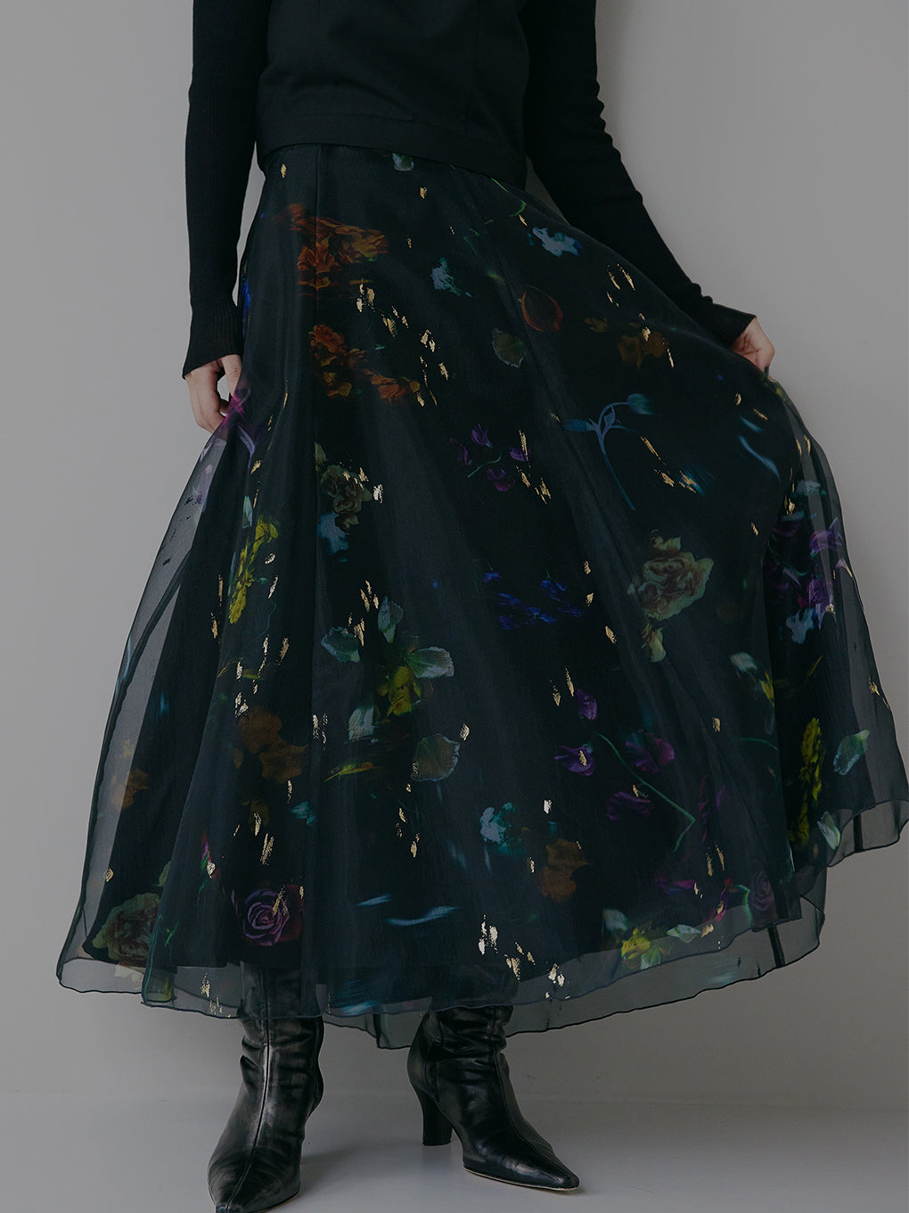 UND SCAN FLOWER SKIRT 