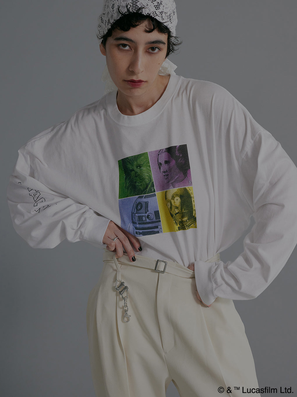 STAR WARS / WHITE LS TEE