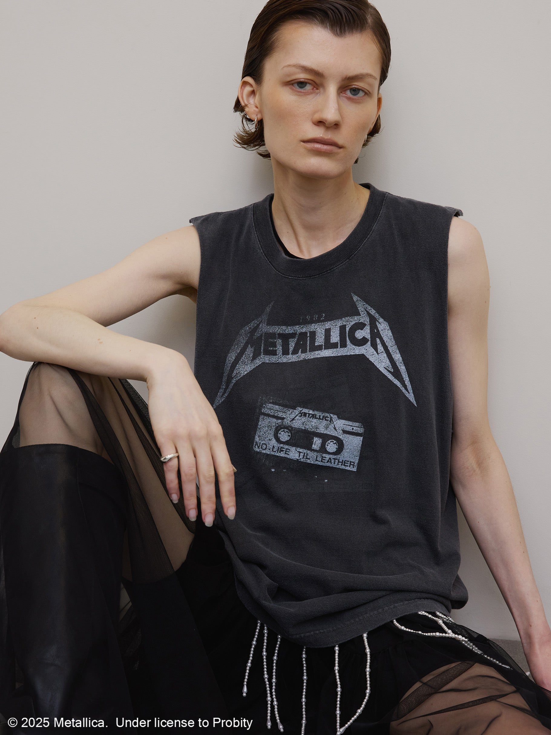 MEDI METALLICA BLK NS TEE