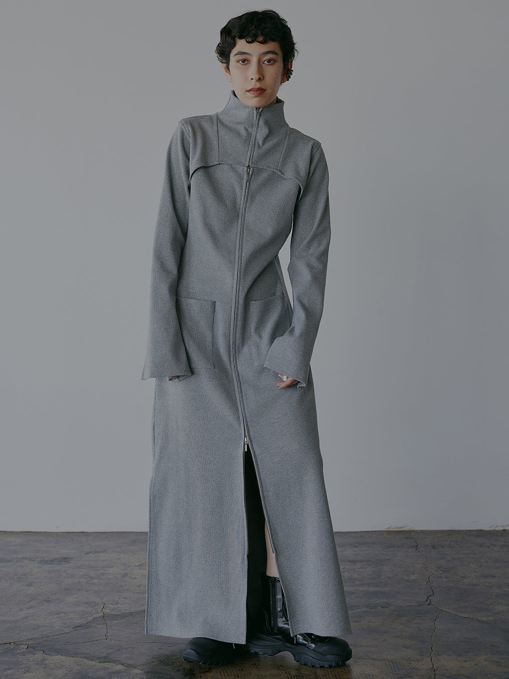 LAYERED LIKE SWEAT DRESS 