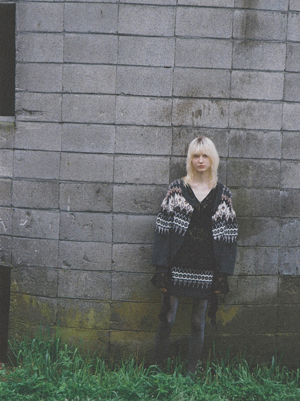 UND 2WAY LADY NORDIC KNIT CARDIGAN