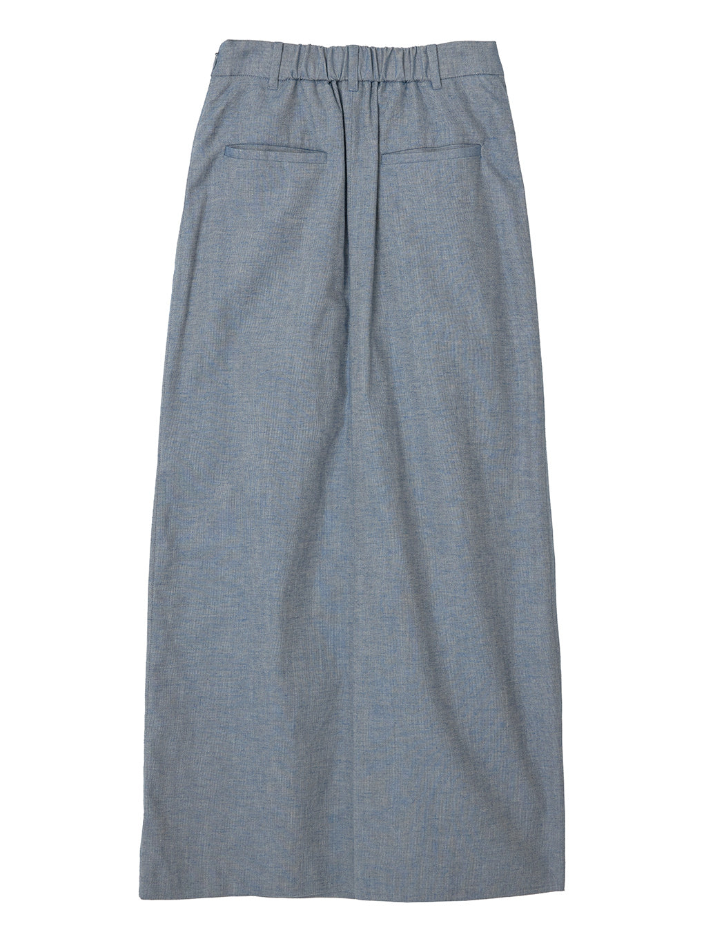 MELANGE STRAIGHT SKIRT WITH LACE SCARF