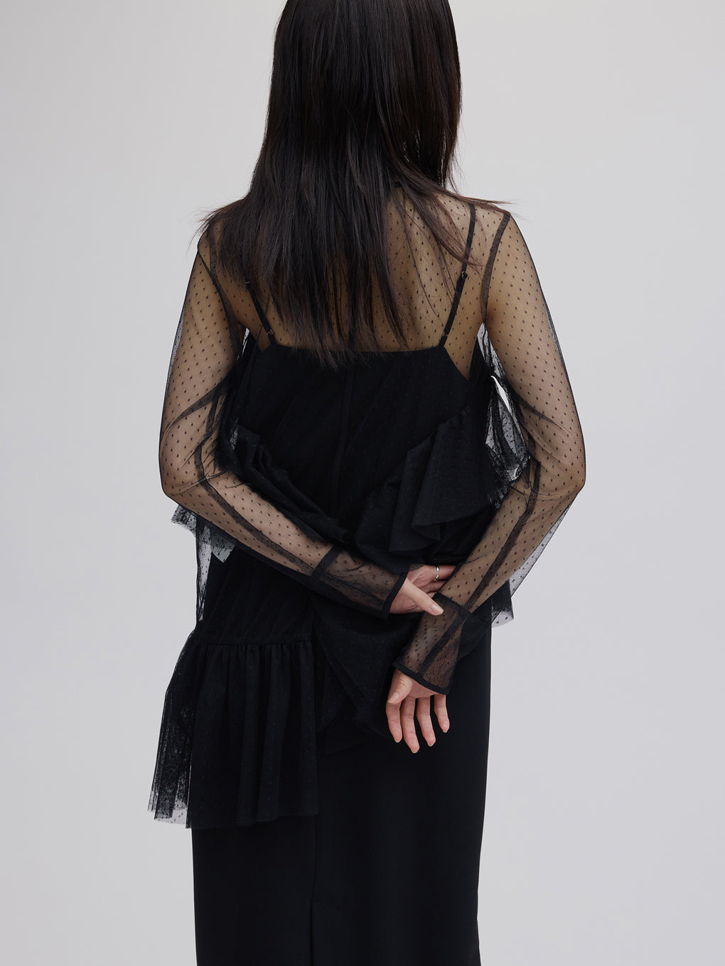 TULLE FRILL TOP SET DRESS