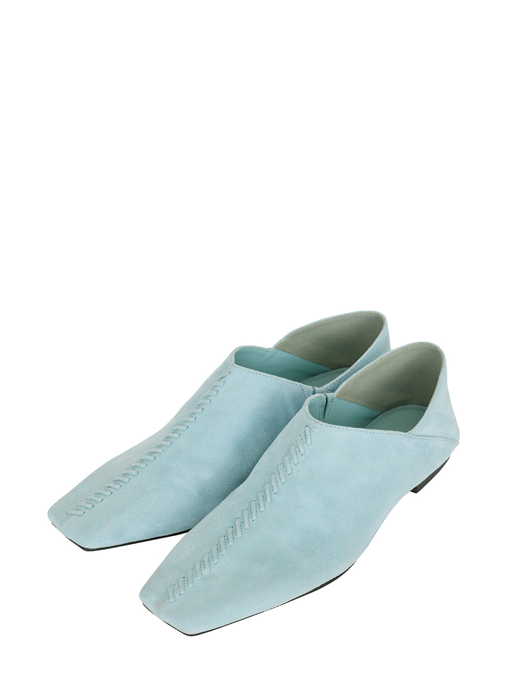 EMBROIDERY FAKE SUEDE SLIP-ON