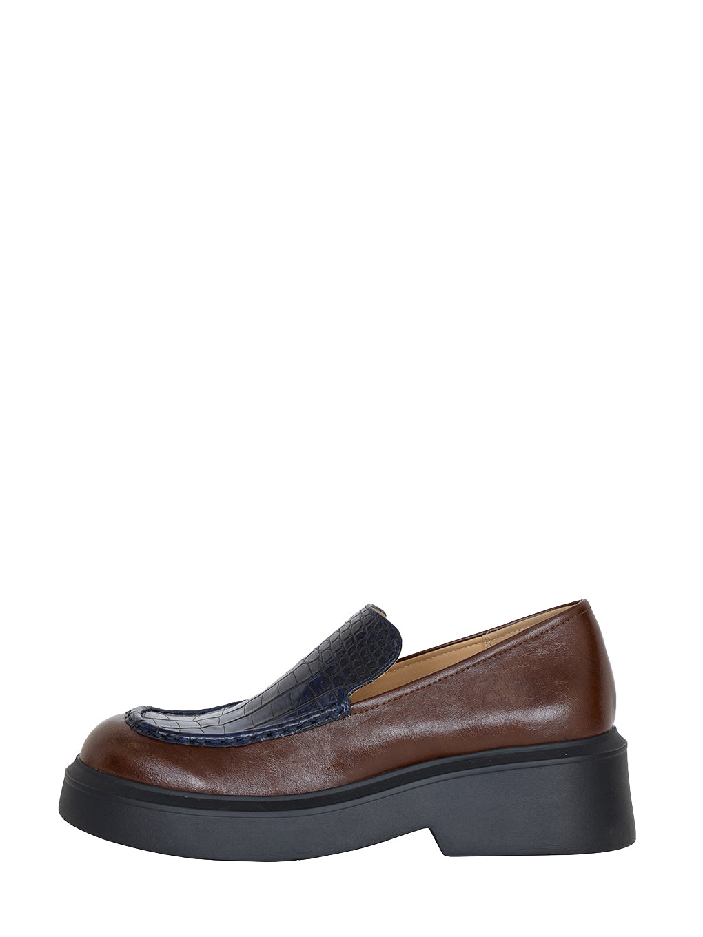PLATFORM MIX MATERIAL LOAFER