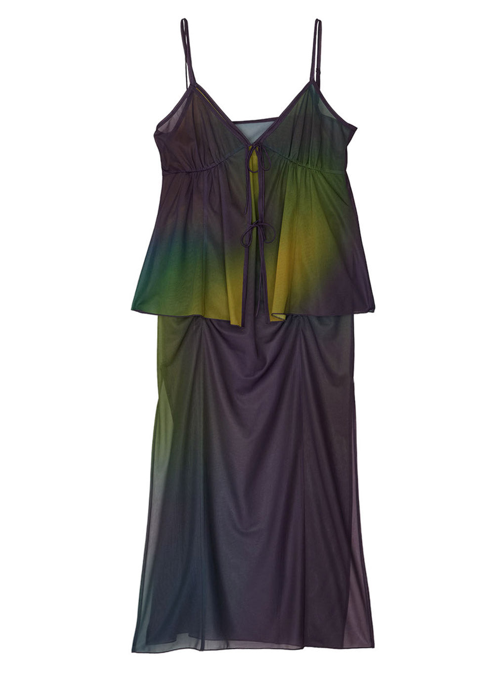 MEDI GRADIENT SHEER SET TOP