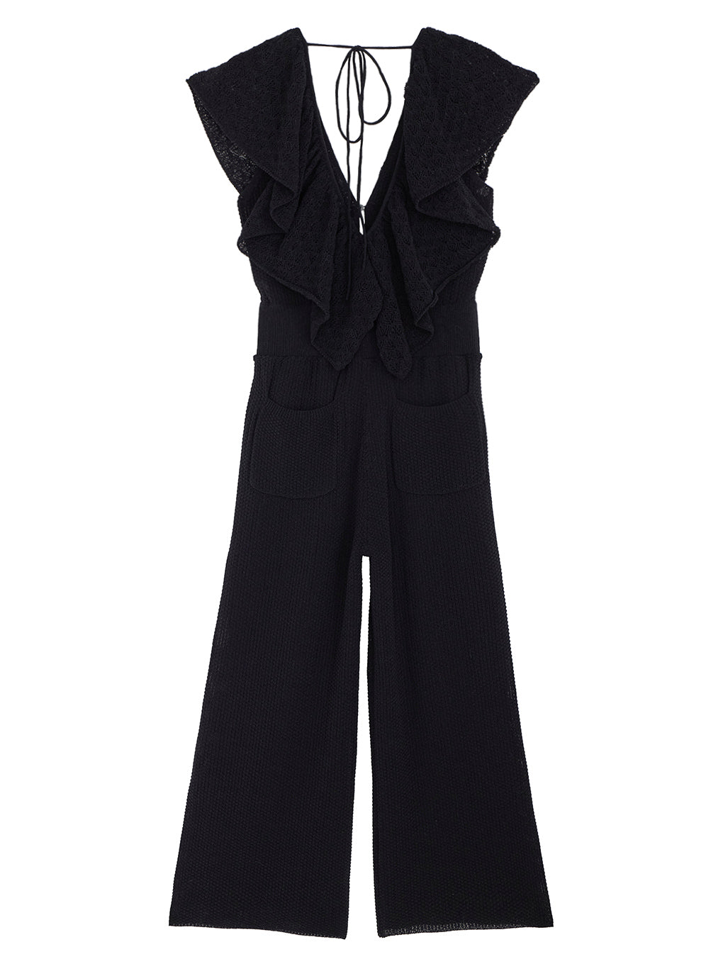 MEDI RUFFLE KNIT ROMPERS