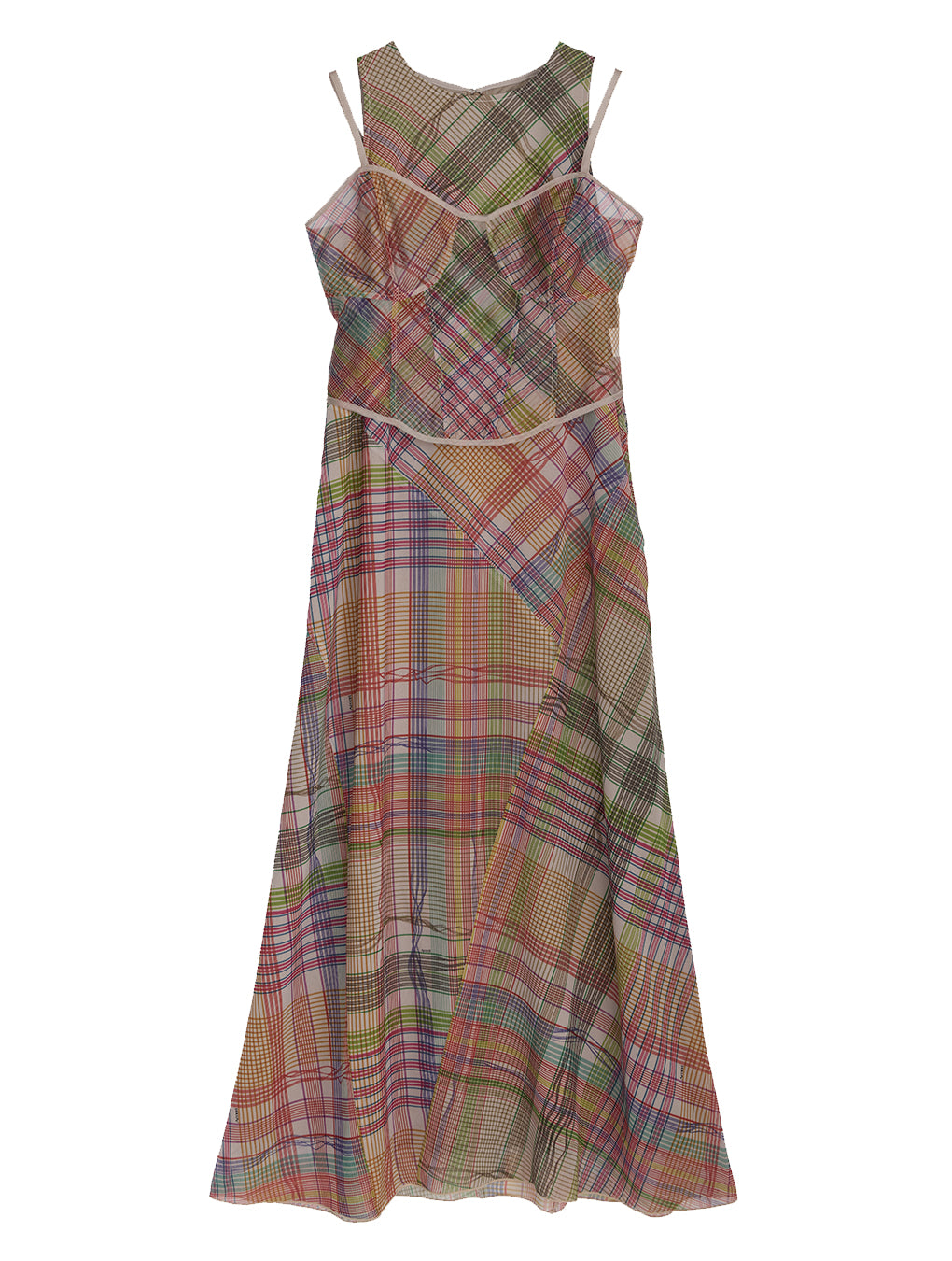MEDI STRAIN CHECK DRESS