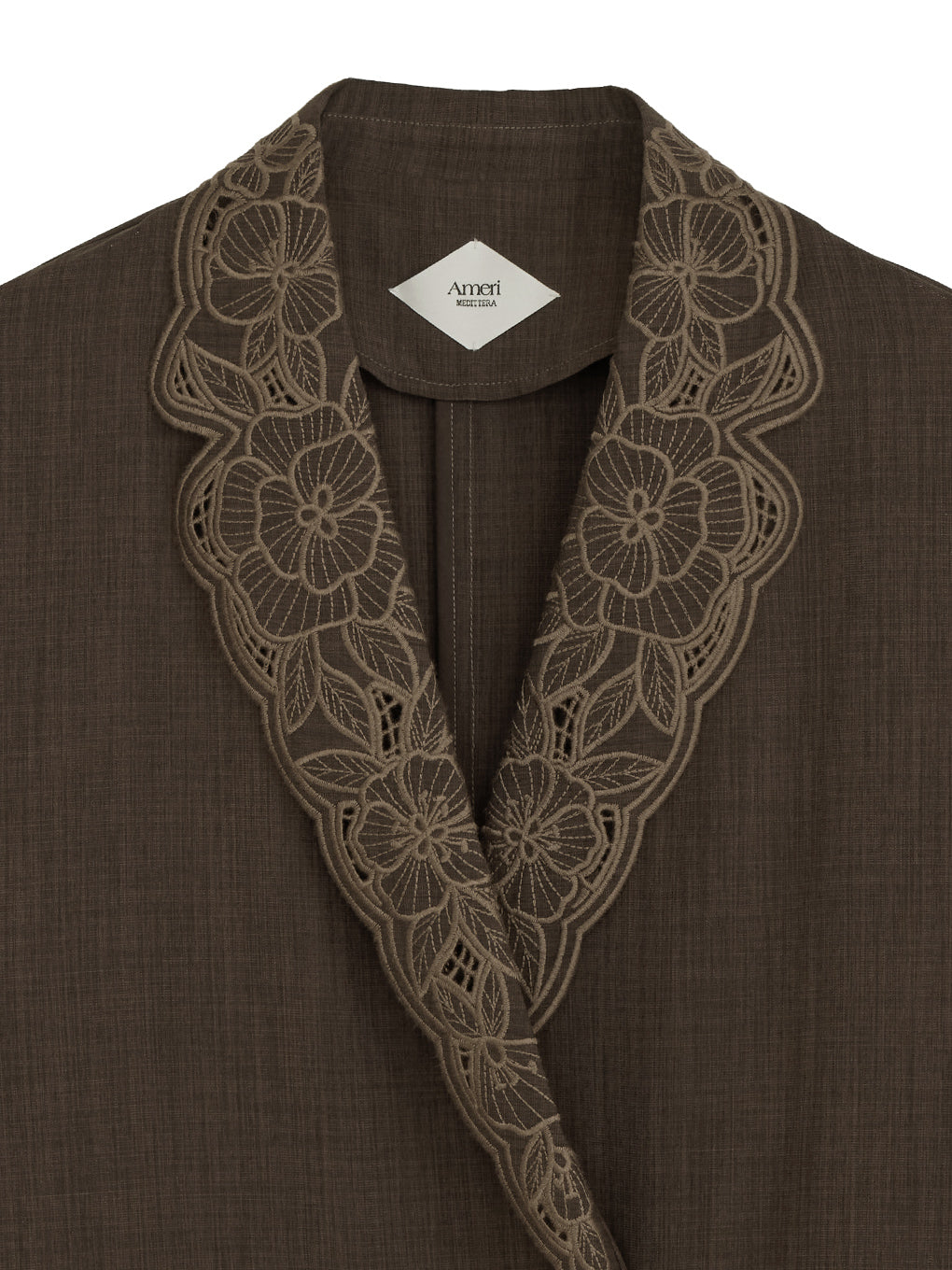 MEDI LACE EMBROIDERY COLLAR JACKET