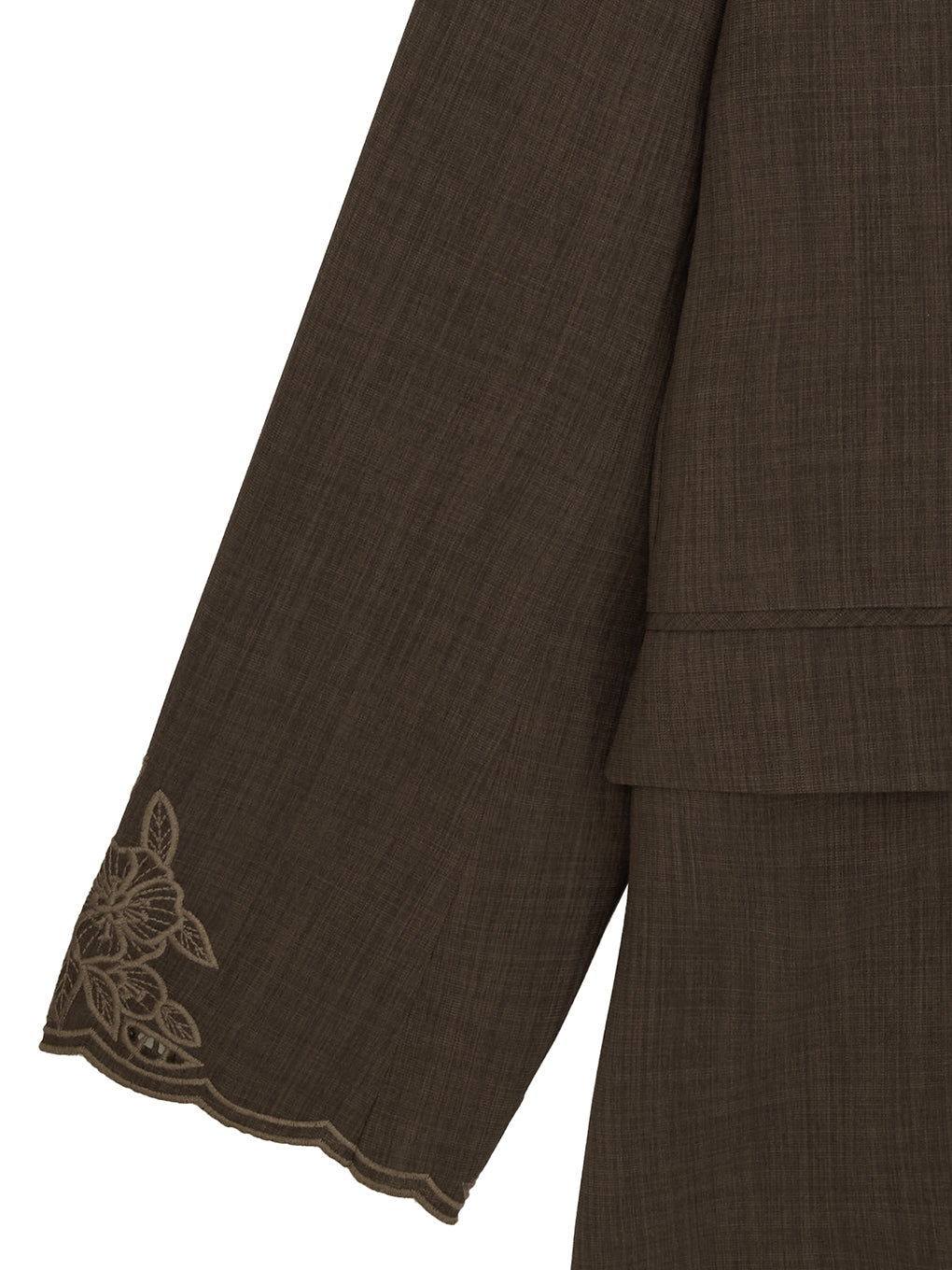 MEDI LACE EMBROIDERY COLLAR JACKET